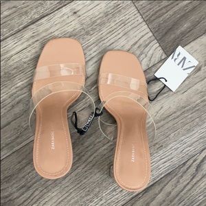 Zara clear strap heel